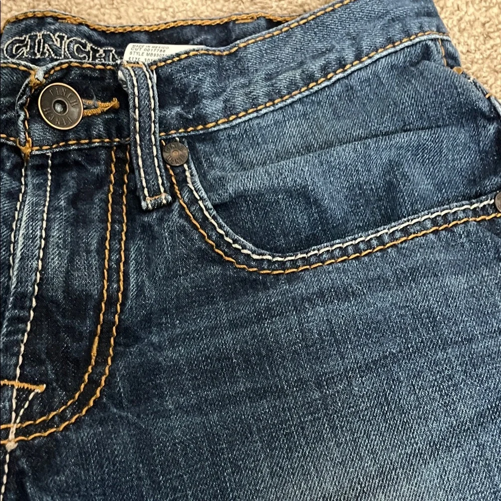 Cinch Men's Bootcut Jeans in Dark Blue Denim - Picture 5 of 13